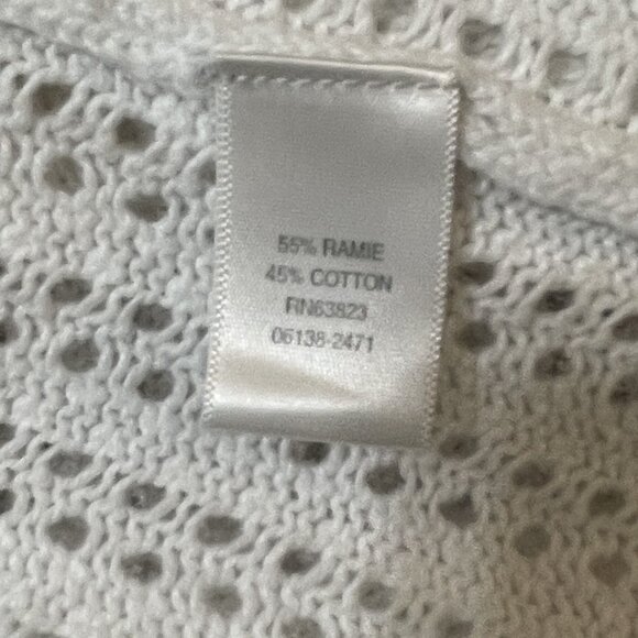 Christopher Banks open sweater cardigan open tie front - White - Large - Picture 3 of 5